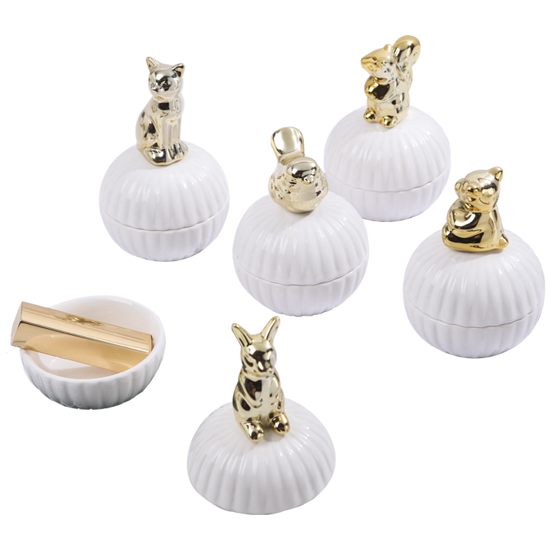 Jewelry box furnishing articles receive a case decoration ware ceramic animal hair the receive a case storage tank Jewelry ring necklace