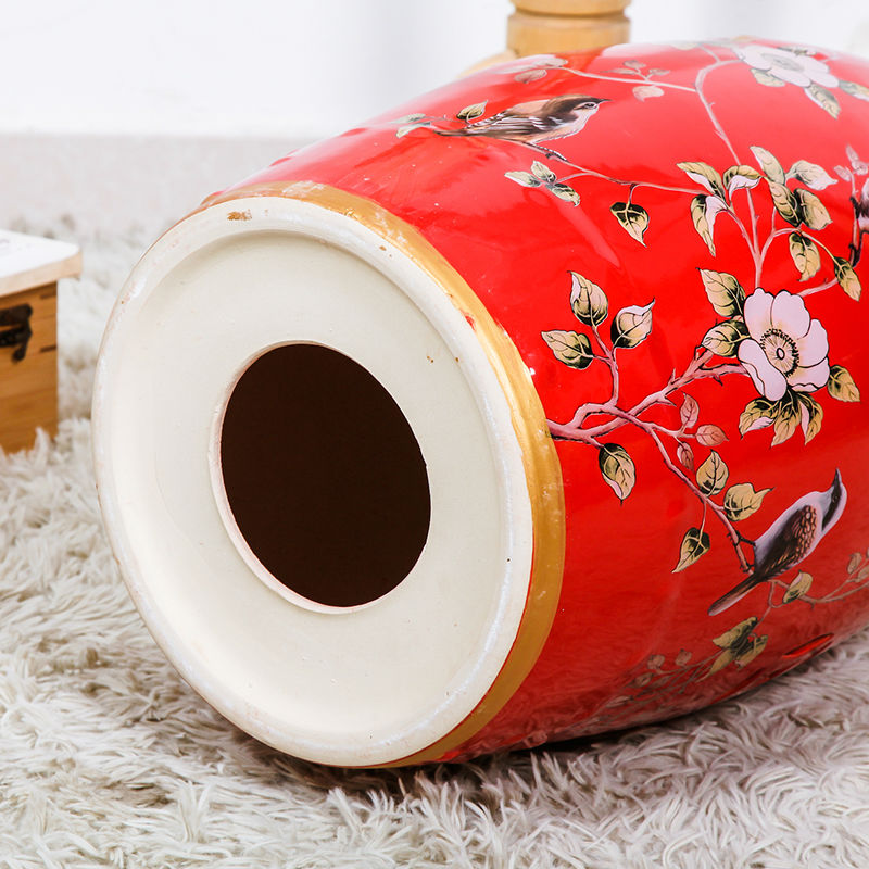 New Chinese style in shoes who with ceramic drum who archaize who pier embroidered pier home sitting room adornment ornament furnishing articles