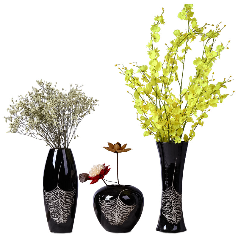 Jingdezhen I and contracted move ceramic household indoor desktop dried flower flower flower implement sitting room adornment art