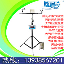 Automatic weather station Environmental protection field microclimate data collection and observation instrument Agricultural wind speed wind direction temperature and humidity Soil