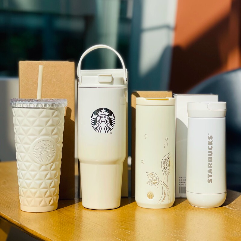 Starbucks Collection Sunset Classic Milk Coffee Platinum Gradient Stainless Steel Double Drinking Spout Straw Handle Insulated Cup Starbucks Collection Sunset Classic Milk Coffee Platinum Gradient Stainless Steel Double Drinking Spout Straw Handle Insulated Cup