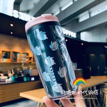 Starbucks 2019 Mid-Autumn Festival Jade Rabbit Meng Meng Colorful Laser Rabbit pattern small Plastic handy drinking cup