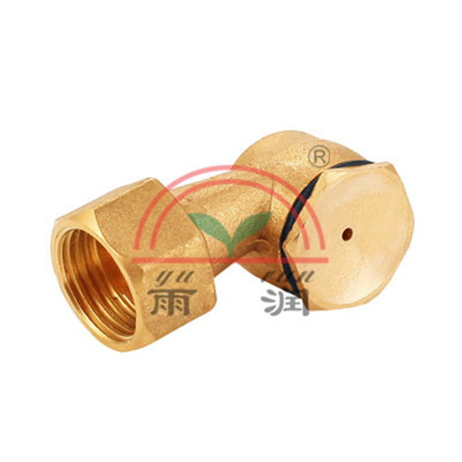 Fog micro-spray spray atomizing fountain nozzle copper pipe nozzle 4 points