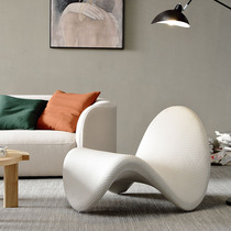 Nordic designer lazy chair casual recliner Italian minimalist single sofa chair Danish creative Net red tongue chair