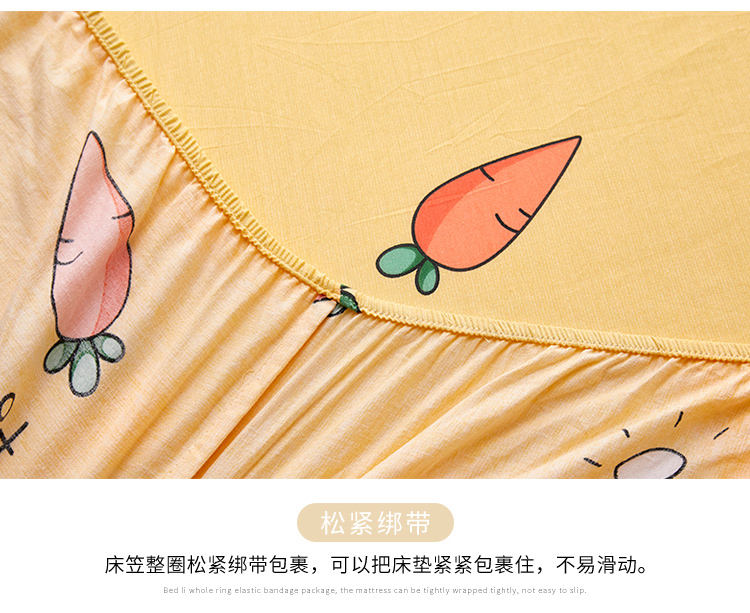 Giường bông đơn 100% cotton không trơn trượt Chiều cao nệm Simmons trải giường mỏng cho trẻ em trải giường toàn diện - Trang bị Covers Ga phủ giường