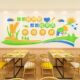 Cultural wall stickers in primary and secondary school staff canteens, food saving slogans, hotel restaurant wall decorations, 3D stereoscopic stickers