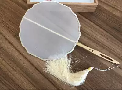 Handmade Group fan Su embroidery painting blank fan 17cm diameter (fan color can be noted)