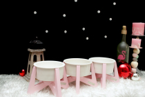 (Wing Sky) South Korea imported pet thick ceramic bowl dog cat food Basin Water Bowl shelf small dog