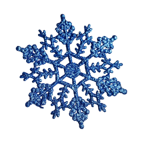 Рождественский декор, подвеска, 24 штук, 10см, со снежинками