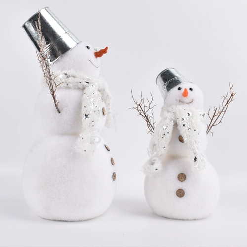 Рождественское украшение ледяное и снежное окна заправка и макет железных бочек шляпы снеговика