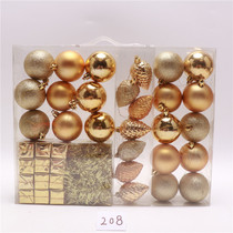 Christmas suit ball gold and silver red plastic ball hanging decoration Christmas tree placement Hanging Decoration Mall Shop Window Hotel Colorful pendant