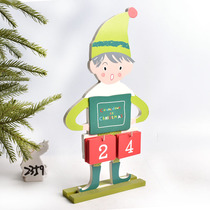 Christmas decorations scenes gifts DIY decorations home shopping malls Christmas timing wooden decorative ornaments