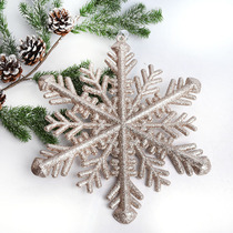 Festive decoration snowflake pendant Christmas decoration gold 20-30cm snowflake hanging ornaments shopping mall Hotel hanging ornaments