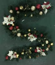 Heidi Christmas rattan 2 7 meters encrypted luxury hanging ornaments Christmas tree festival decorations golden red rattan package