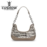 Кожаная сумка на одно плечо на цепочке, изысканный стиль, воловья кожа, коллекция 2023, из натуральной кожи