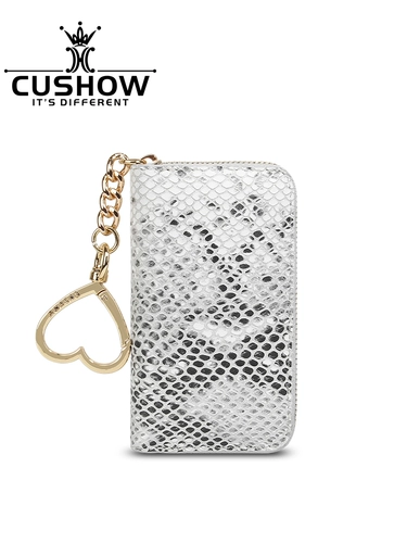 Оригинальная кожаная ключница с молнией, универсальный картхолдер, замок, новая коллекция, из натуральной кожи