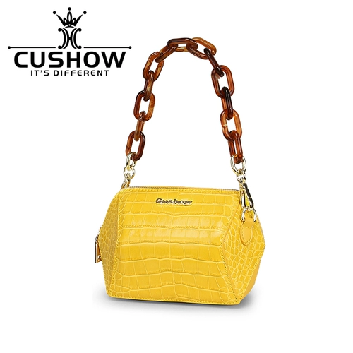 Оригинальная кожаная маленькая универсальная небольшая сумка, сумка на одно плечо, крокодиловый принт, из натуральной кожи
