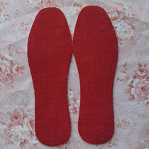 Small plaid red insole handmade six-layer cotton blank board cross-stitch embroidery semi-finished red insole