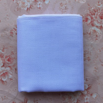 Insole face cloth plaid fabric 14ct small lattice cross-stitch pure white mesh fabric polyester yarn cotton DIY handmade fabric