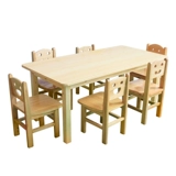 Зарегистрированные двойные двойные столы с двойными столами шесть человек шесть человек изучают столы и стулья Столики с твердым деревян