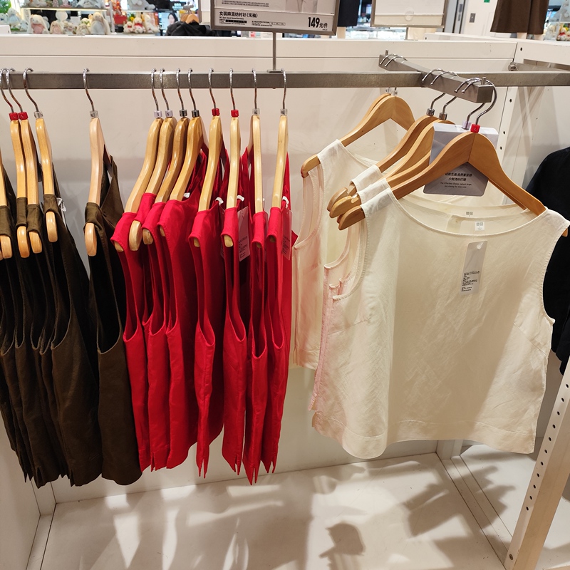 Women's Linen Blend Shirt/Sleeveless Shirt 26 Spring/Summer New Style 483890 Uniqlo Women's Linen Blend Shirt/Sleeveless Shirt 26 Spring/Summer New Style 483890 Uniqlo