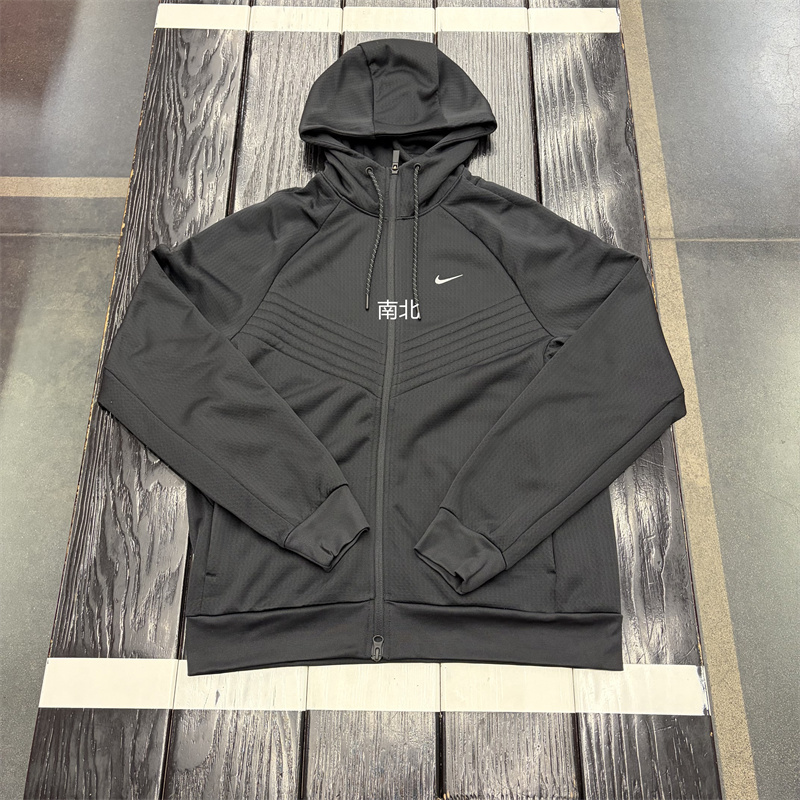 Nike Men's Embroidered Small Hook Water-Repellent Woven Fleece-Lined Warm Hooded Jacket Fz1108-010 Nike Men's Embroidered Small Hook Water-Repellent Woven Fleece-Lined Warm Hooded Jacket Fz1108-010