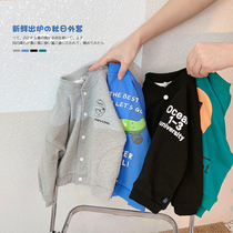 Boys loose Korean version of foreign-style coat 2021 autumn new children Joker baseball uniforms baby casual uniforms