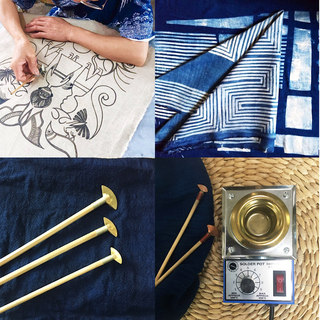 Wax knife, wax indigo dyeing, batik tool material package, anti-dyeing