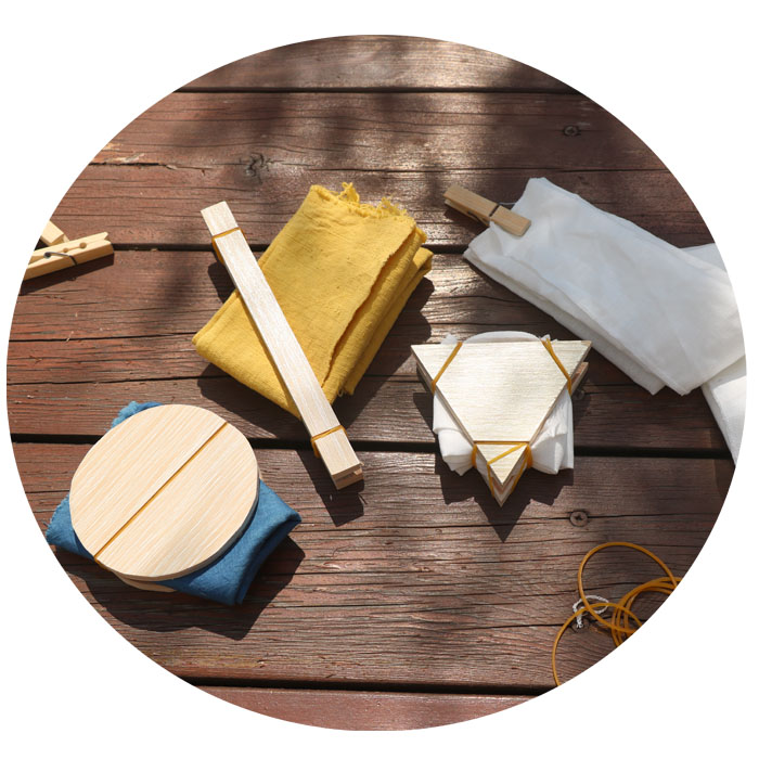 Zdyeing Tool Plywood Plant Dyeing Grass Wood Dyeing Blue Dye diy geometric Graphic Simple material plank wood clips