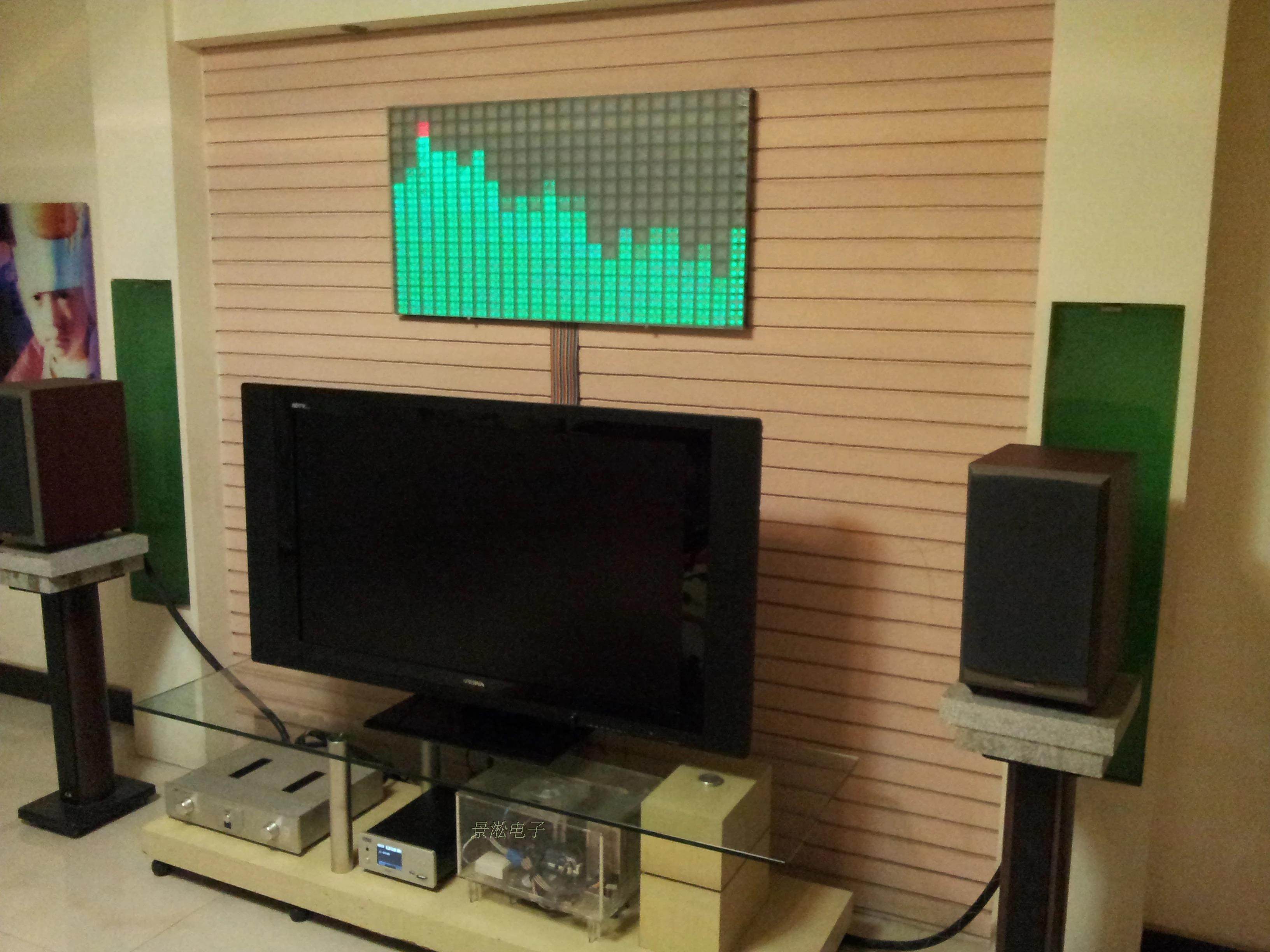 KS1424 large-scale LED music spectrum level indicator rhythm light control card KTV Di bar sound column controller