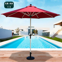 Outdoor umbrella Courtyard Umbrella Outdoor Large Sun Umbrella Advertising Folding Midpost Umbrella Balcony Table And Chairs Beach Umbrella Outdoor Stall