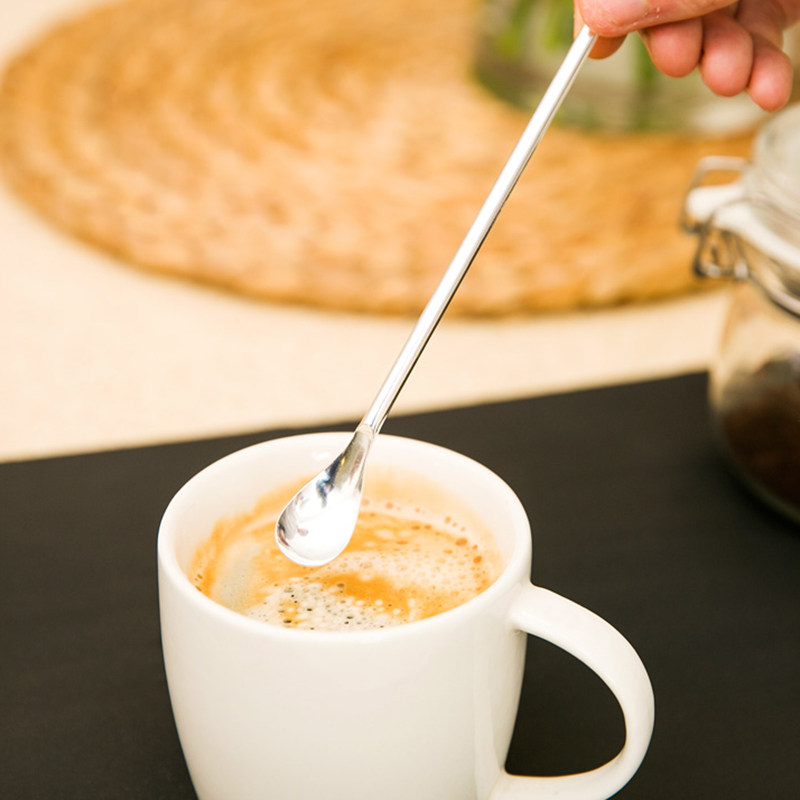 Japan Import Stirring Spoon Kitchen Stainless Steel Coffee Spoon Long Handle Spoon Stirring Rod coffee spoon Spoon Powder Spoon