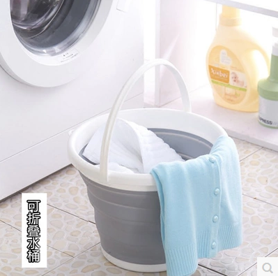 Travel high temperature resistant portable folding bucket Outdoor Car Clean Housekeeping Bucket Travel Folding Fishing Bucket
