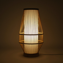 Nature Family Fenglantern Bamboo table lamp Eye protection living room bedroom bedside Japanese lamp creative Chinese decorative lamp
