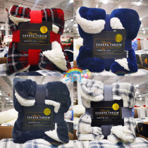 Costco purchases Lifecomfort lamb down winter blanket casual blanket 152cm*177cm blanket