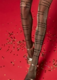 Calzedonia, новые женские модные сексуальные колготки, золотые шелковые флуоресцентные уличные красивые носки для стрельбы, MODC1908
