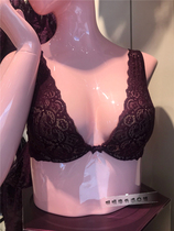 European intimissimi classic thin section with steel rims V-shaped lace half cup bra in a variety of colors for women