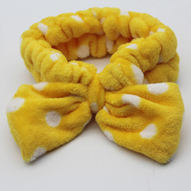  Hair tie with female face wash cute without head wash simple hair band headdress