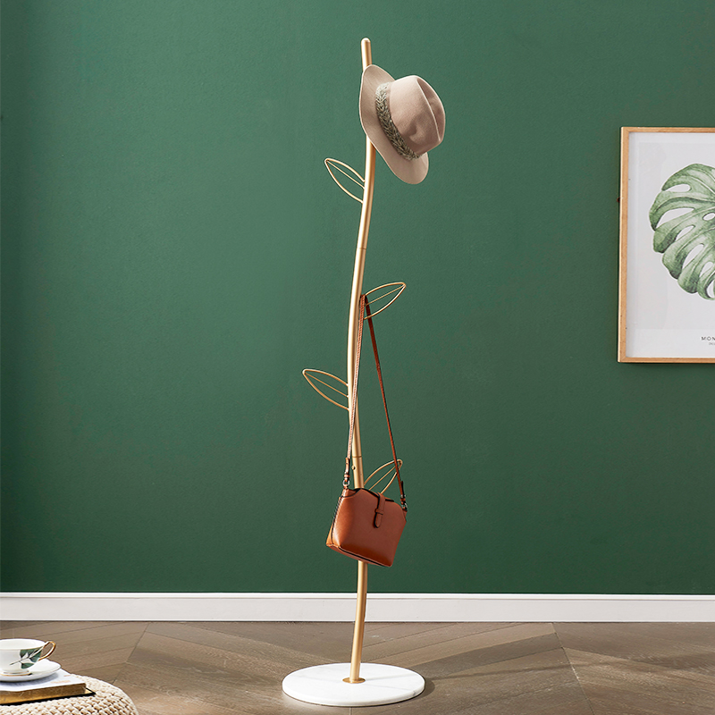 Simple hanger floor bedroom Nordic home light luxury vertical hanger marble creative coat rack ins