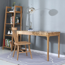 Nordic Log Workshop White Oak Wood Minimalist Yoda Garden Modern Full Solid Wood Writing Desk Desk Desk Desk