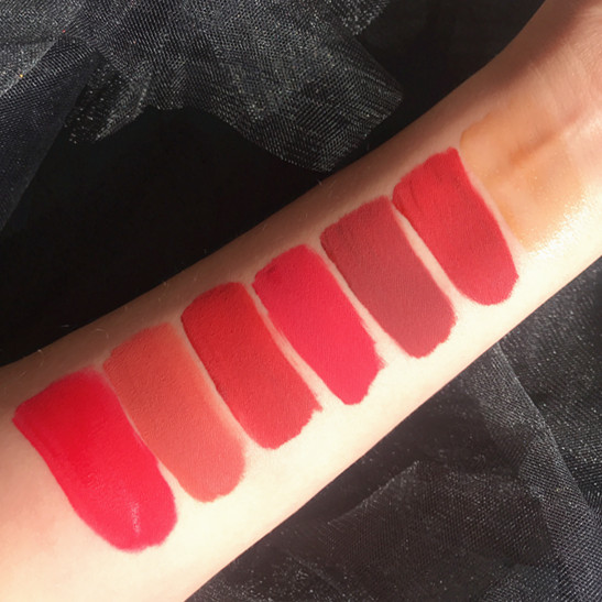 Moongate mờ nhung mờ môi son môi set son bền không thấm nước không bóng son bóng 7 son 	son romand bóng 02	