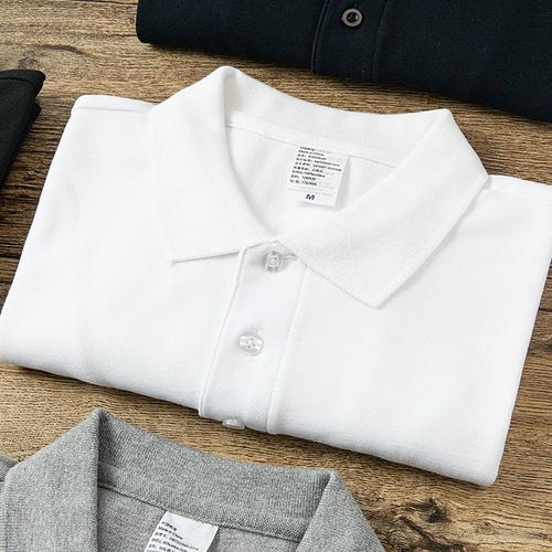 Летняя футболка polo, однотонная базовая рубашка для отдыха