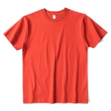 Хлопковая красная базовая приятная телу футболка подходит для мужчин и женщин, свободный крой