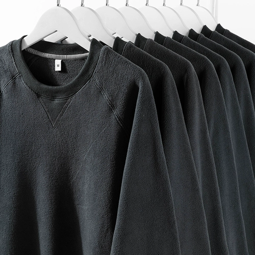 Ретро двусторонная бархатная зимняя цветная флисовая толстовка подходит для мужчин и женщин, в американском стиле