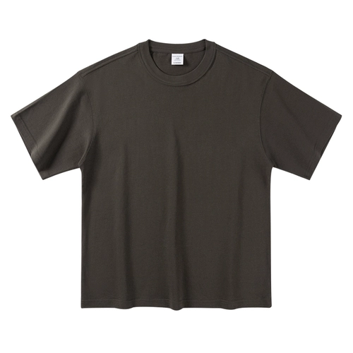 Ретро хлопковая однотонная футболка, в американском стиле, оверсайз