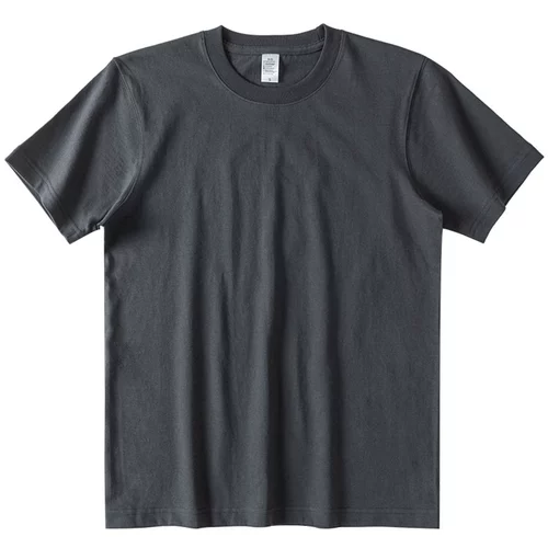 Хлопковая летняя однотонная цветная футболка с коротким рукавом для отдыха