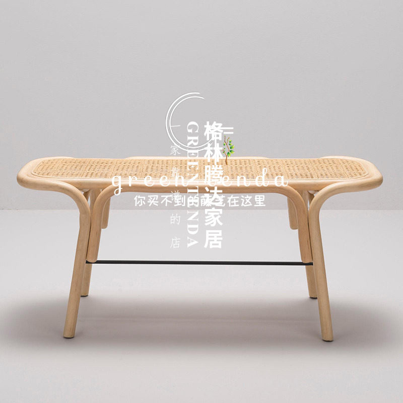 Green Tendda Nets Red Ins rattan chic changing shoes Benches Guest House Tail Bench Rattan outdoor benches Bench Strip Dining Chair