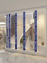 led electronic advertising display bar decoration colorful creative scrolling words clothing stainless steel art subtitles