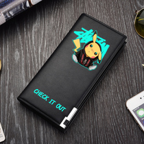 Cartoon Cartoon Creative Personality Day Series Traffic Wallet Mens Fashion Tide Cards Early High School Students Kids Leather Clips