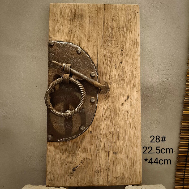 Old Door Panels, Elm Wood Panels, Decorative Items, Industrial Style Decoration, Weathered Wall Decor, Creative Old Door Panels, Zen-Inspired Space Arrangement